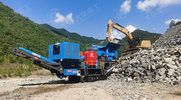 450 t/h Crawler Type Mobile Jaw Crushing Station in China